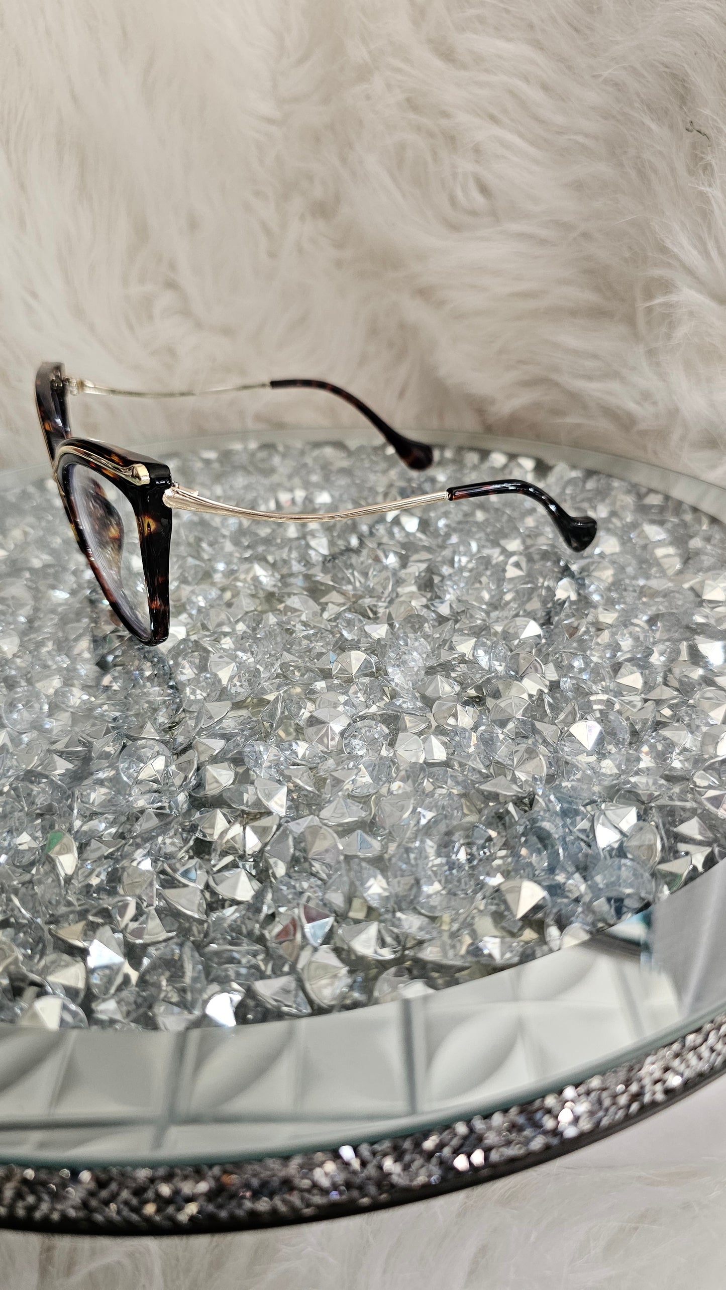 Vintage Oversized Cateye Glasses