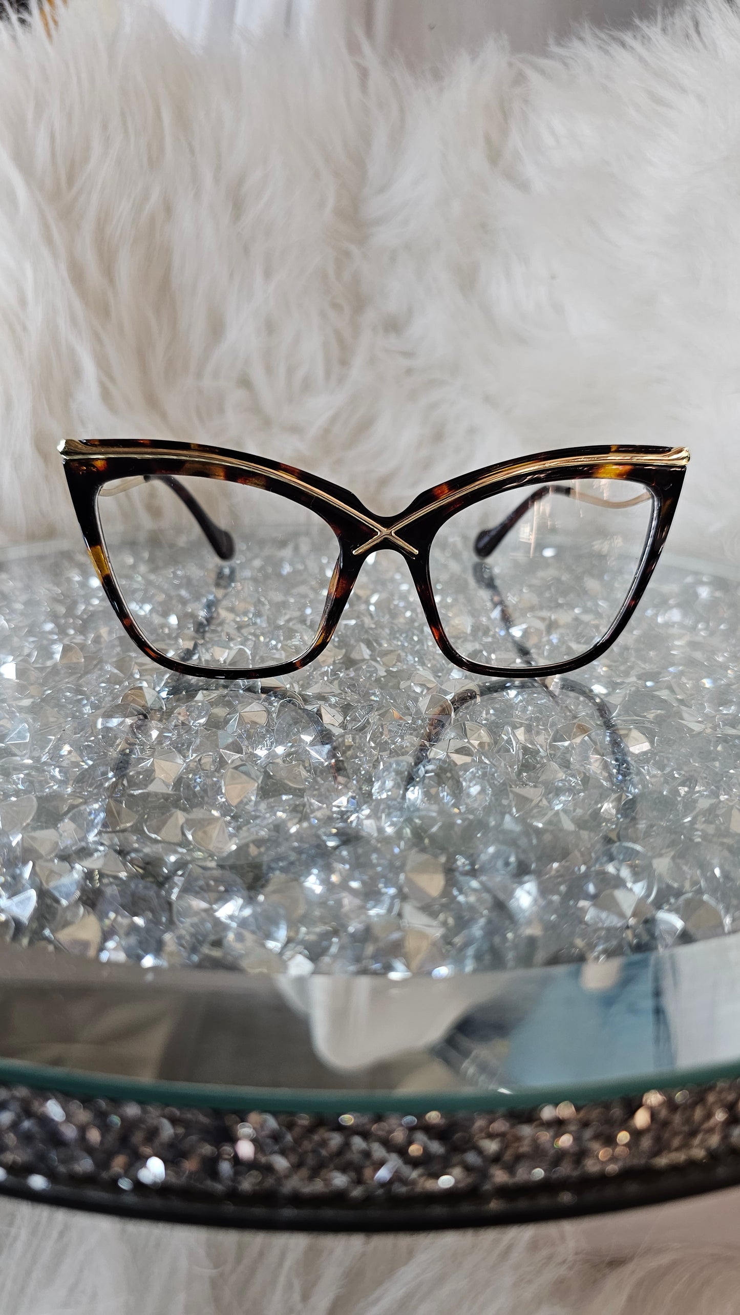 Vintage Oversized Cateye Glasses