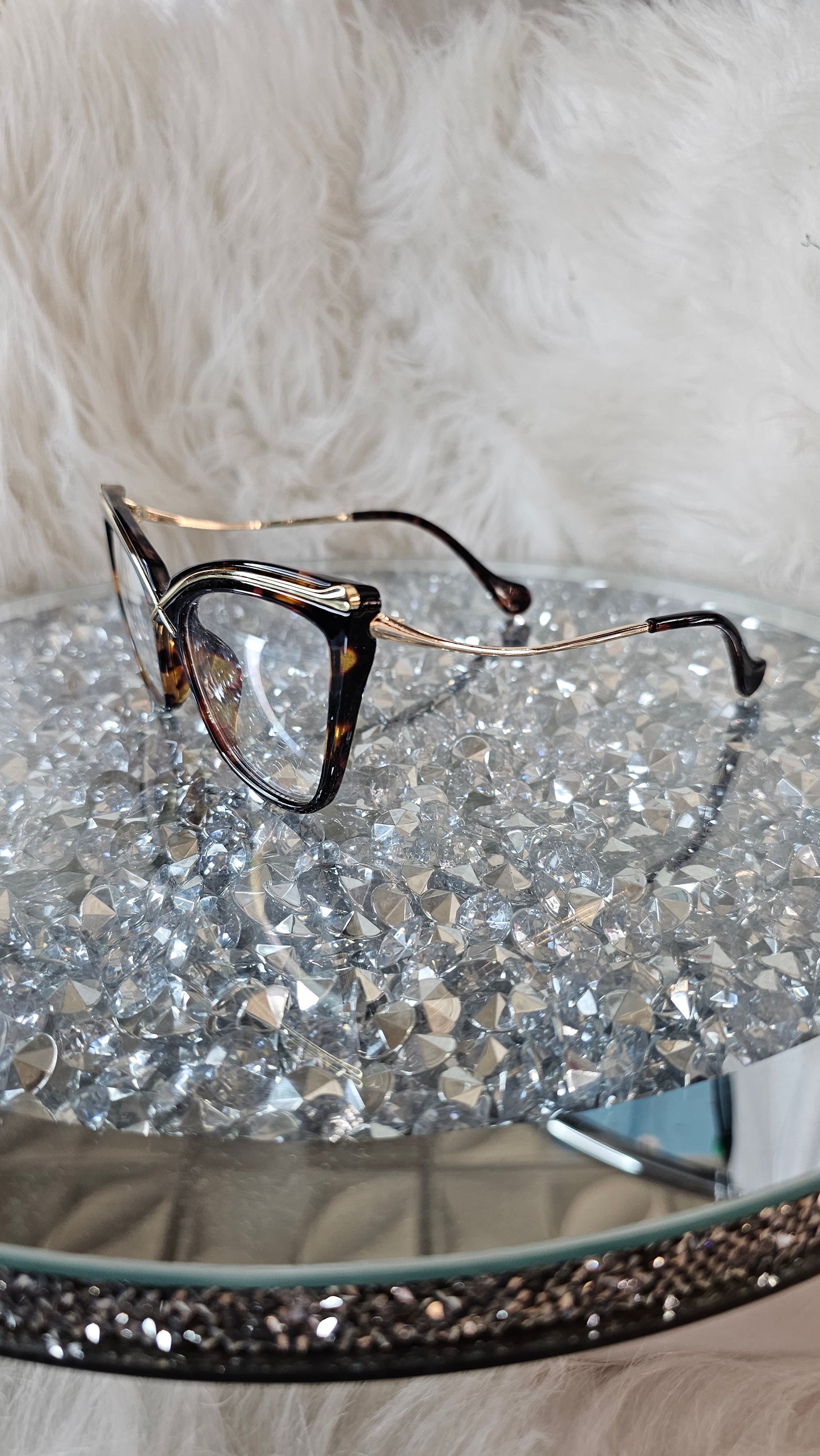 Vintage Oversized Cateye Glasses