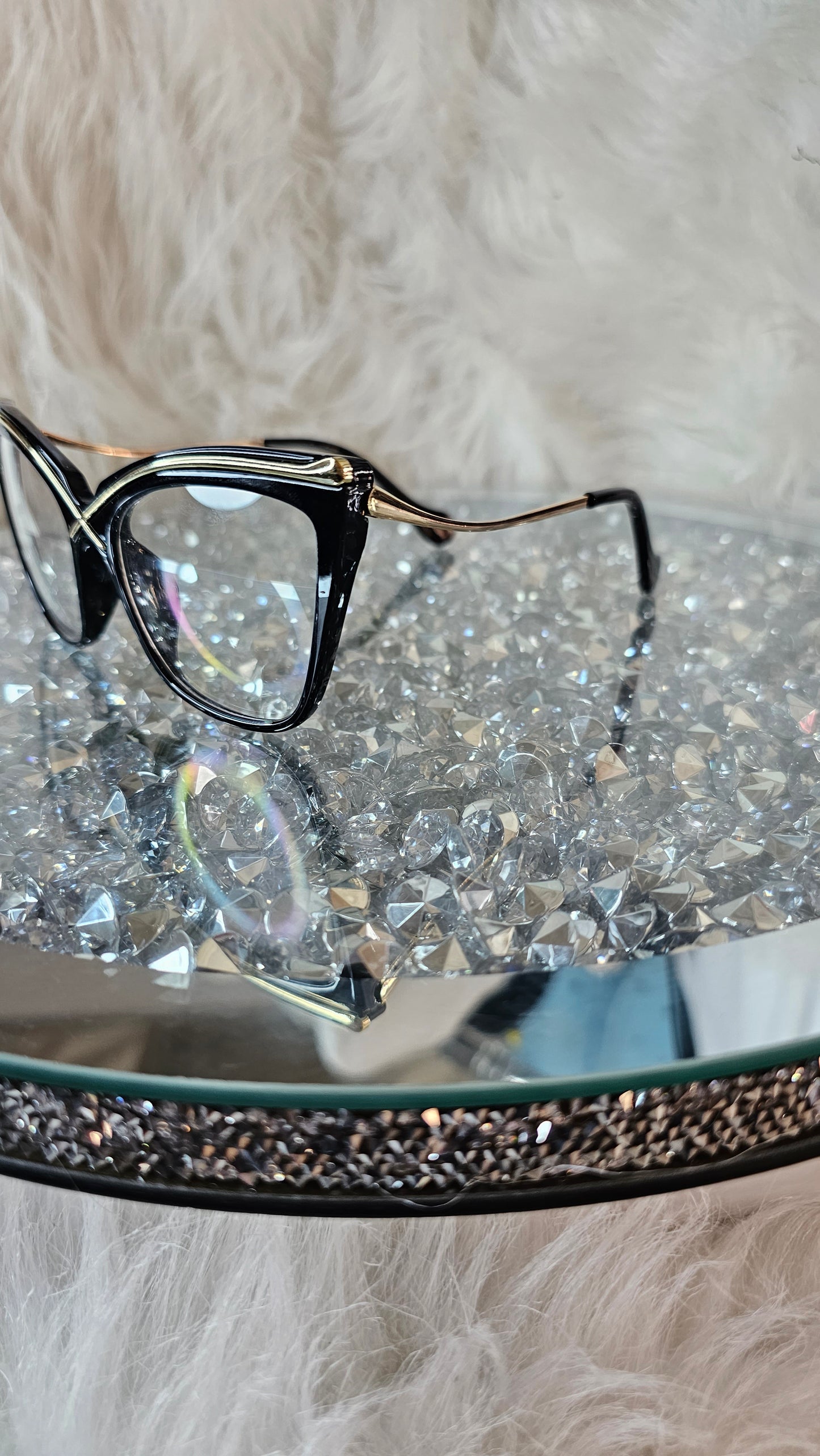 Vintage Oversized Cateye Glasses