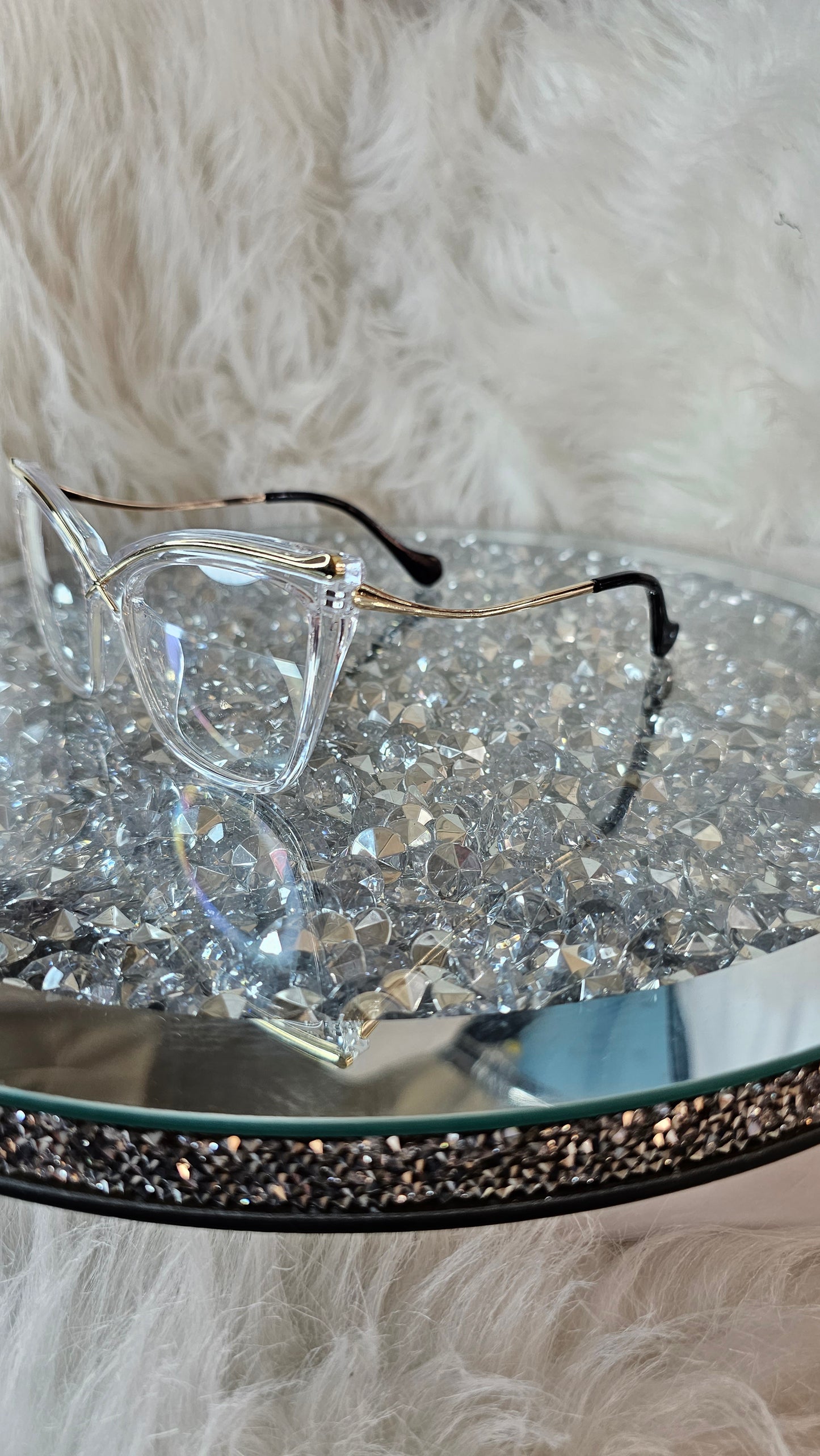 Vintage Oversized Cateye Glasses