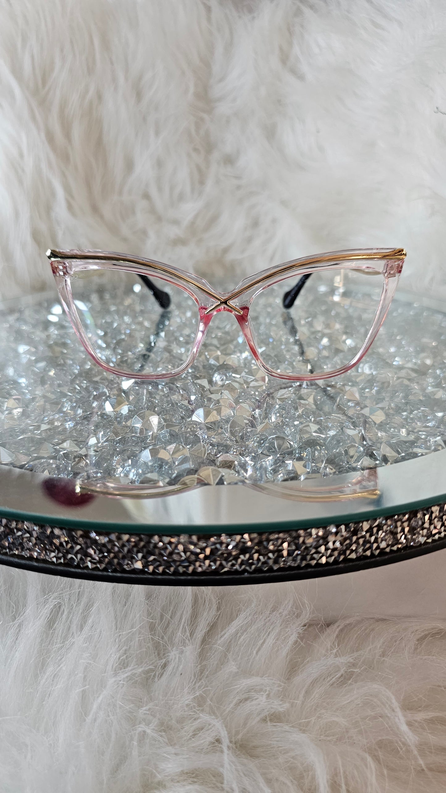 Vintage Oversized Cateye Glasses