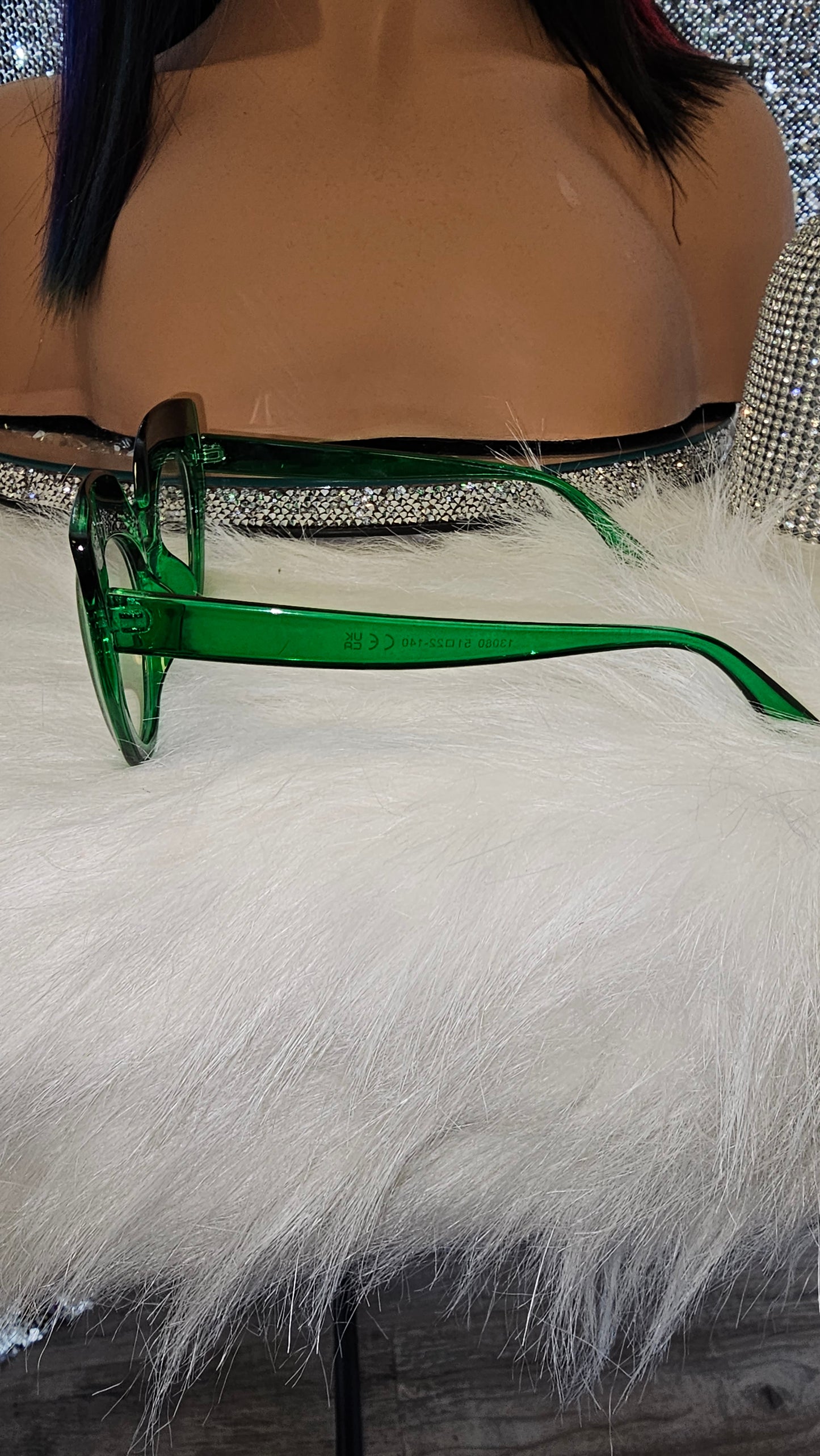 Money Green Square Glasses