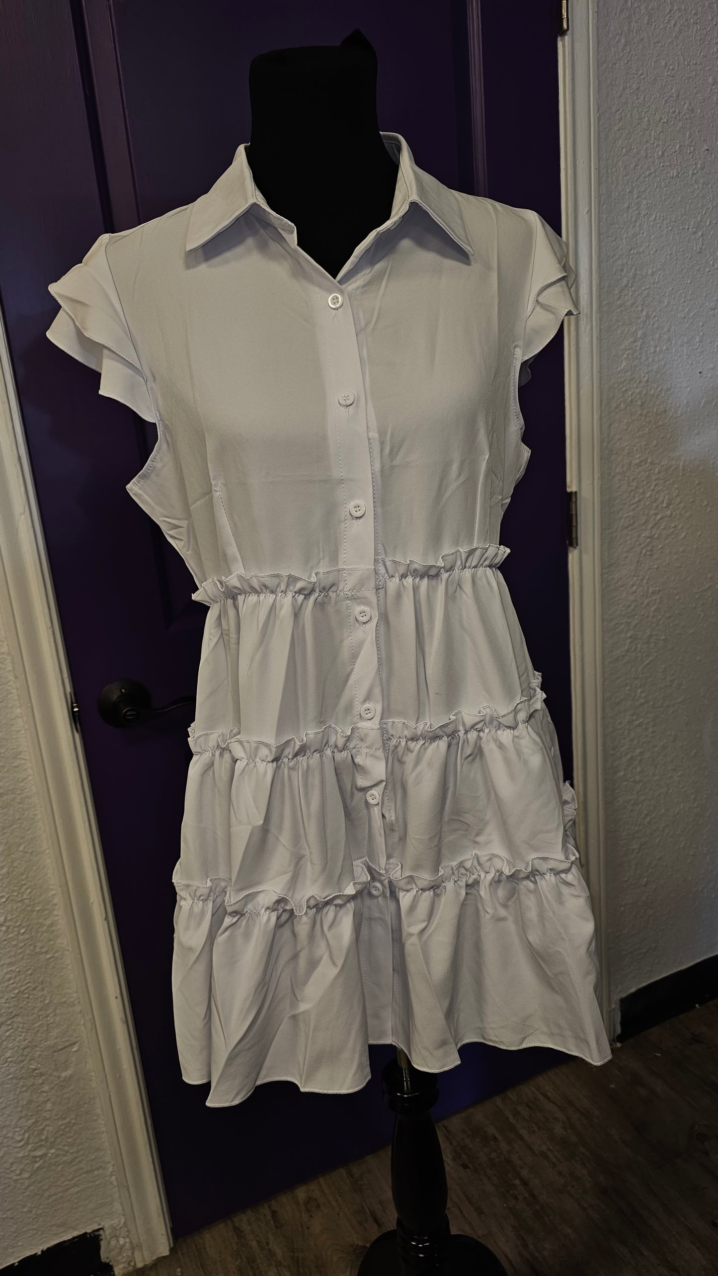 Girls Just Wanna Have Fun Ruffle Dress