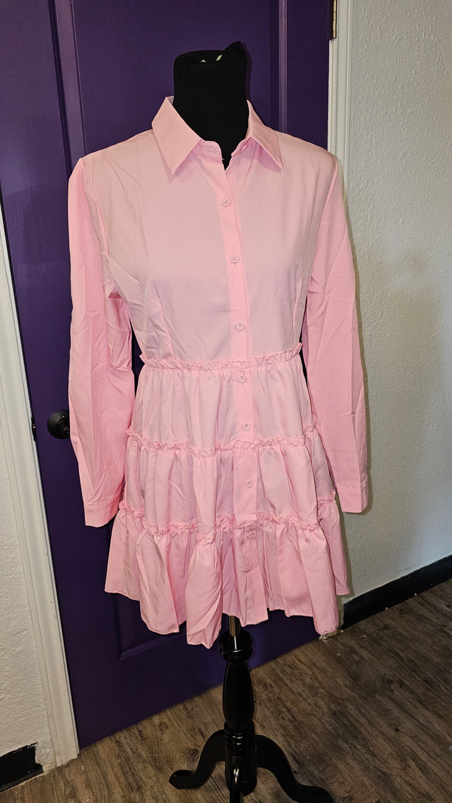 Girls Just Wanna Have Fun Ruffle Dress
