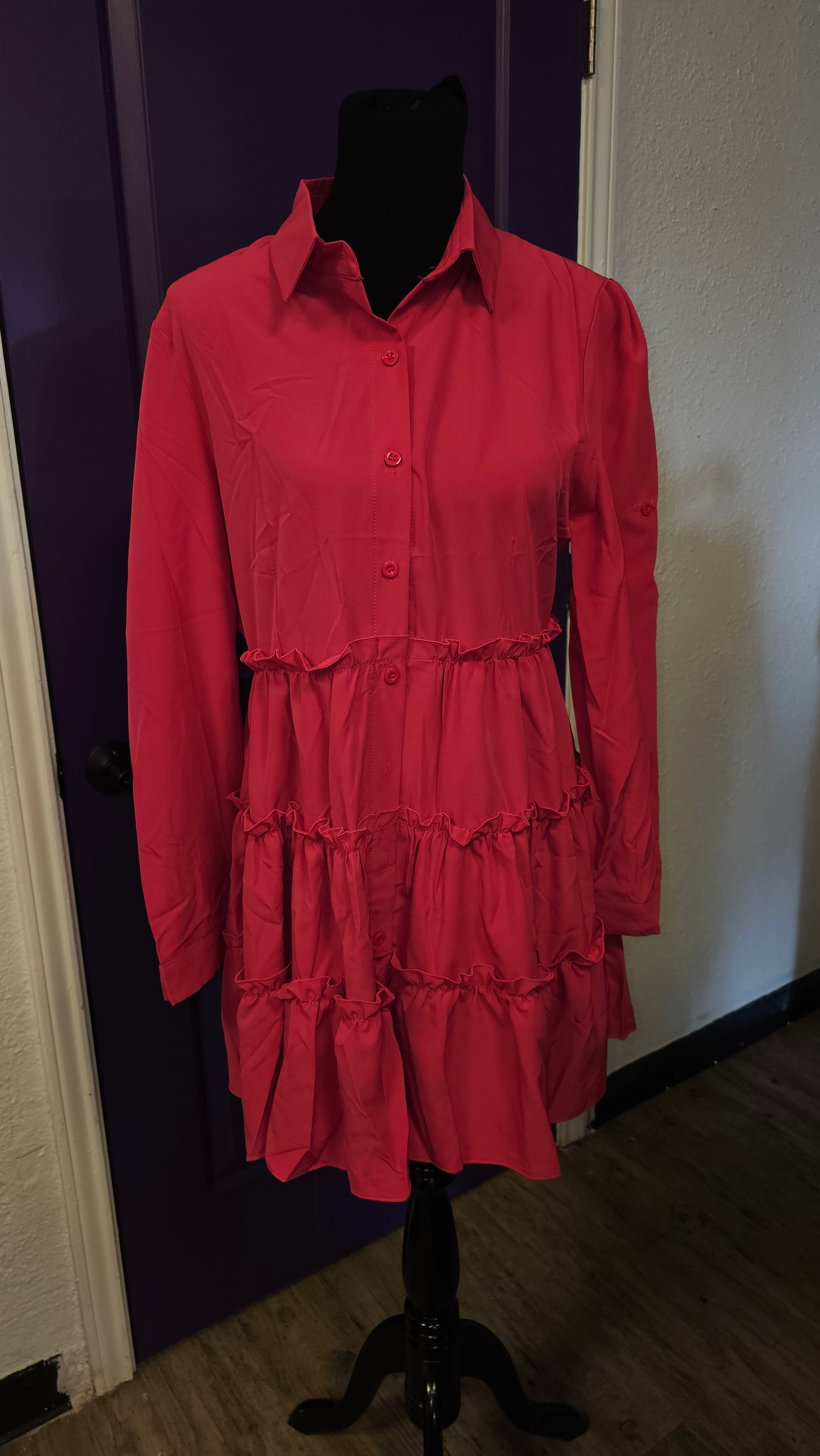 Girls Just Wanna Have Fun Ruffle Dress