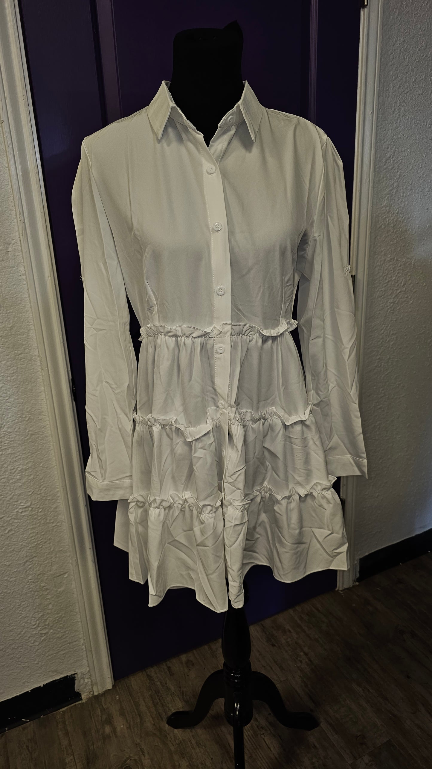 Girls Just Wanna Have Fun Ruffle Dress