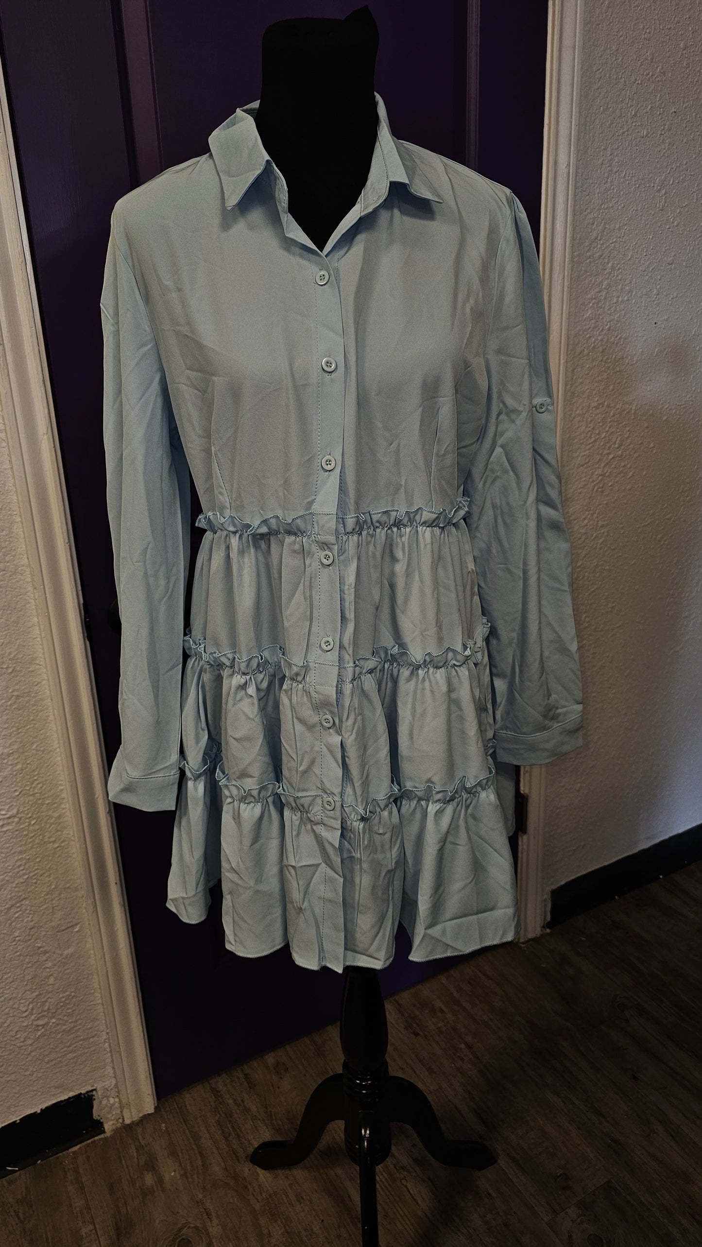 Girls Just Wanna Have Fun Ruffle Dress