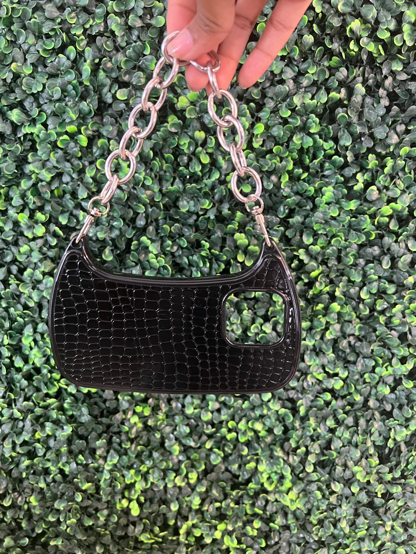 Black Croc Phone Case Accessory