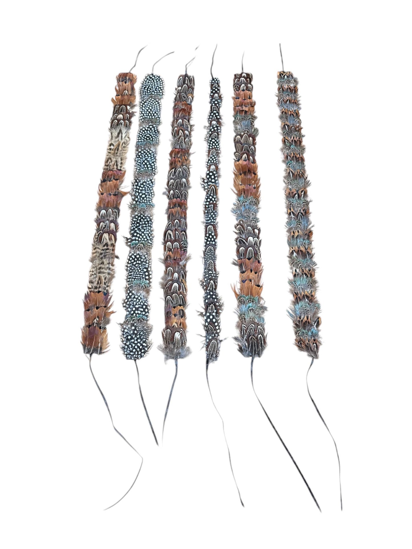 Feather hat band with strap