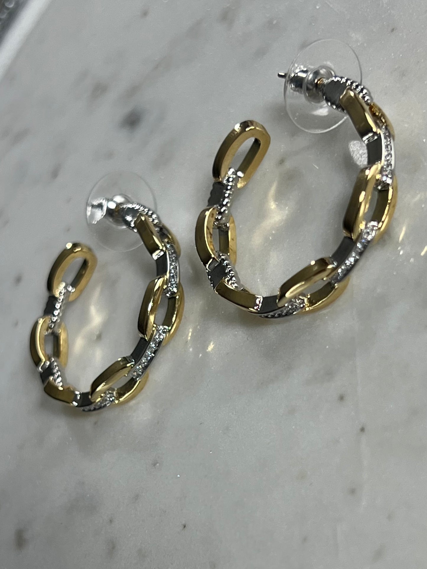 Get in Line Hoop Earrings