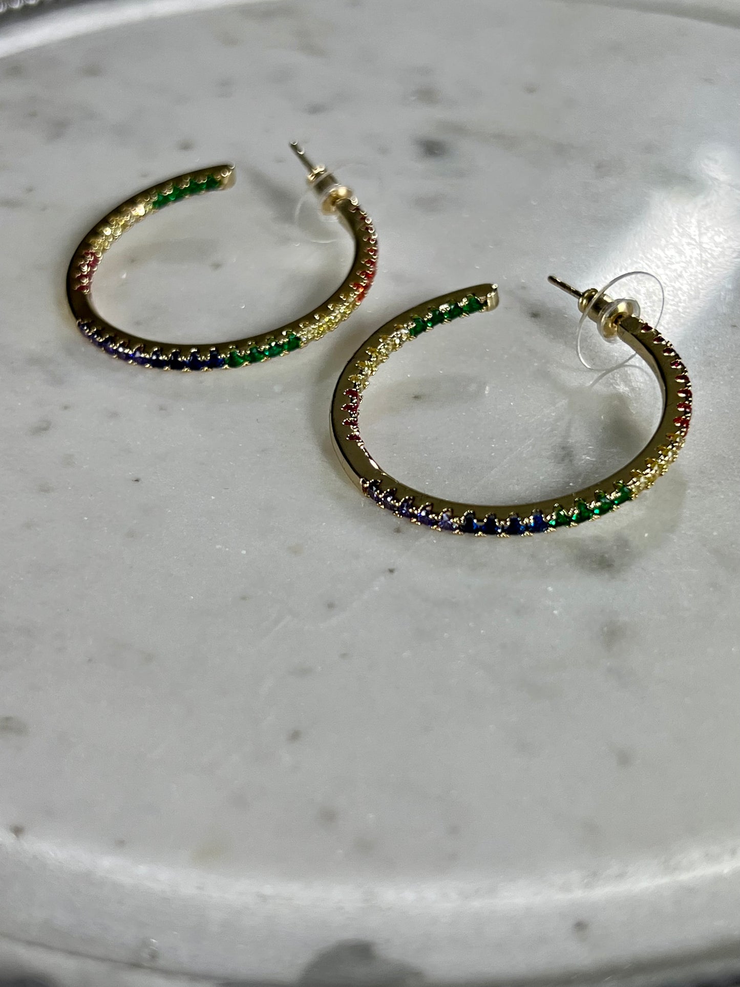 Iris Hoop Earrings