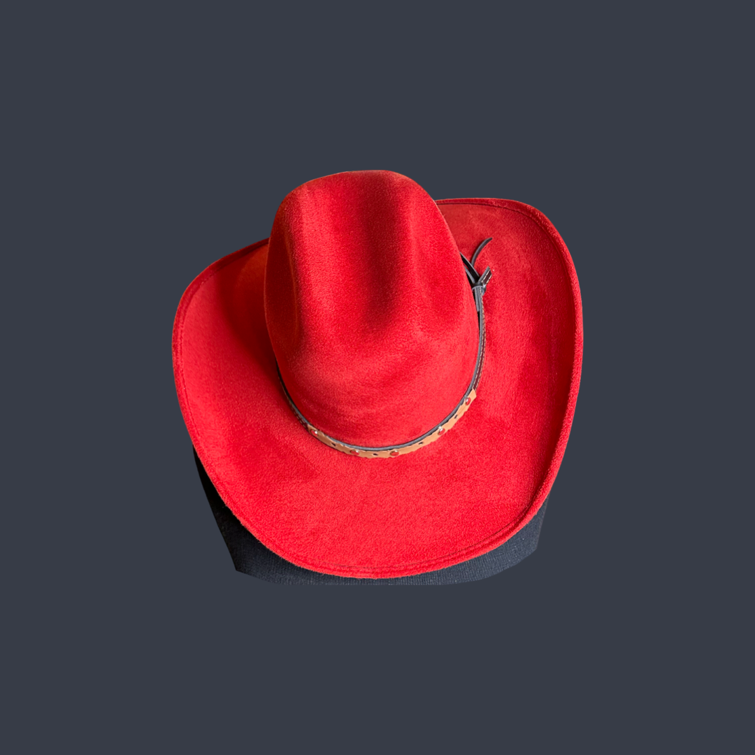 Chihuahua Cowboy Vegan Suede Hat 