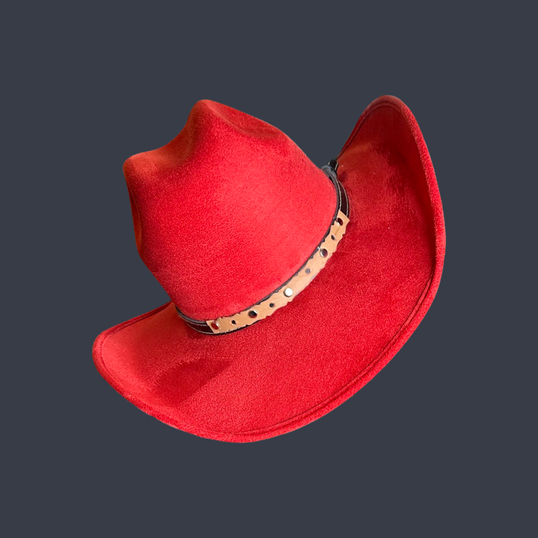 Chihuahua Cowboy Vegan Suede Hat 