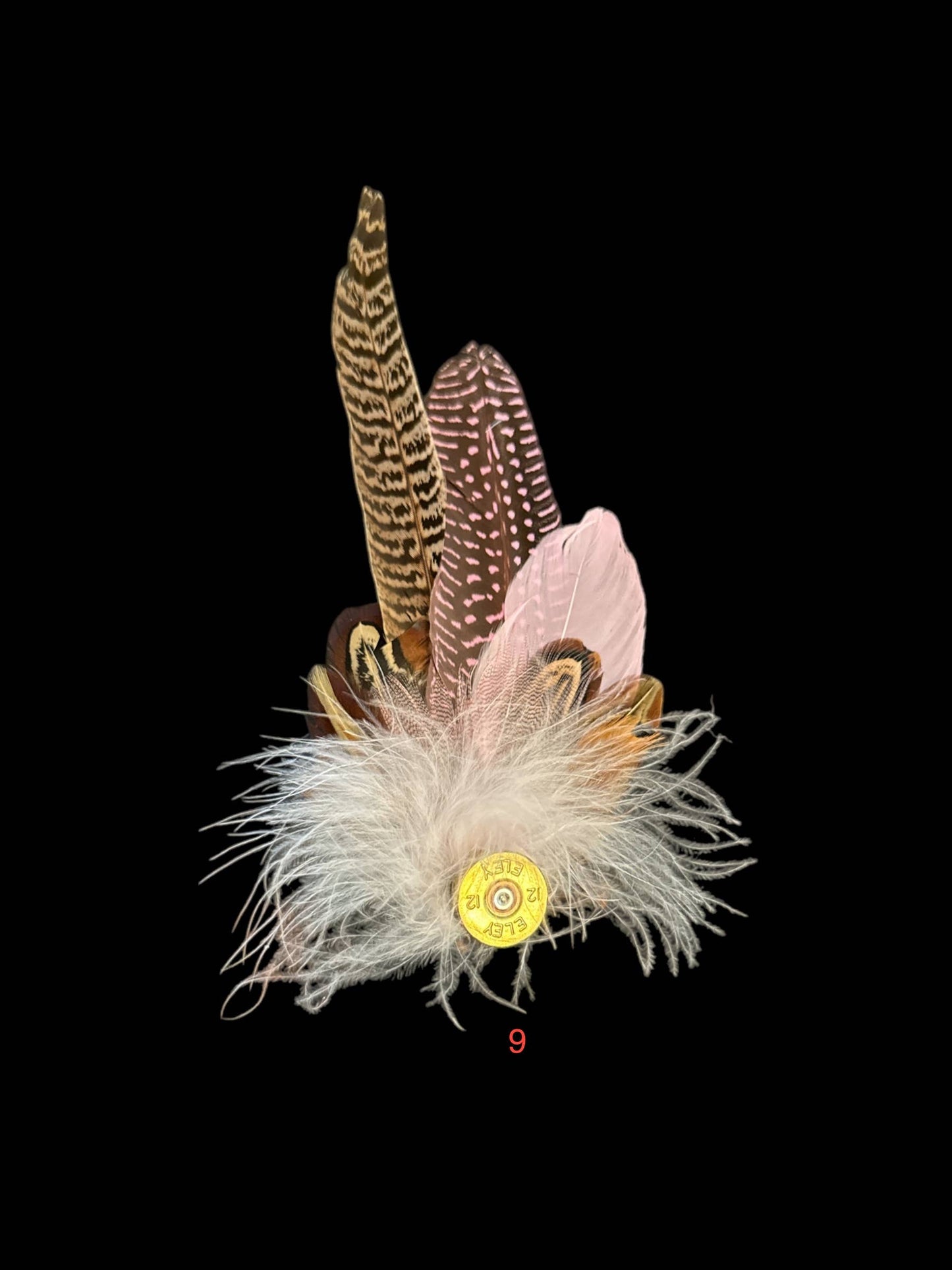 Decorative Side Hat Feathers (Out of SHOTGUN CASING)