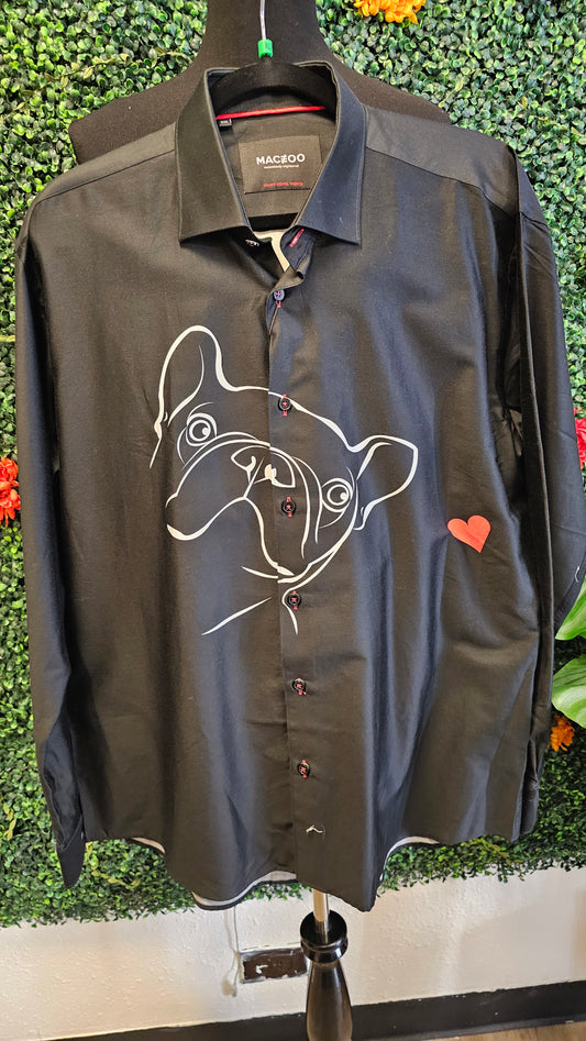 Men's Fibonacci Pug Dress Shirt