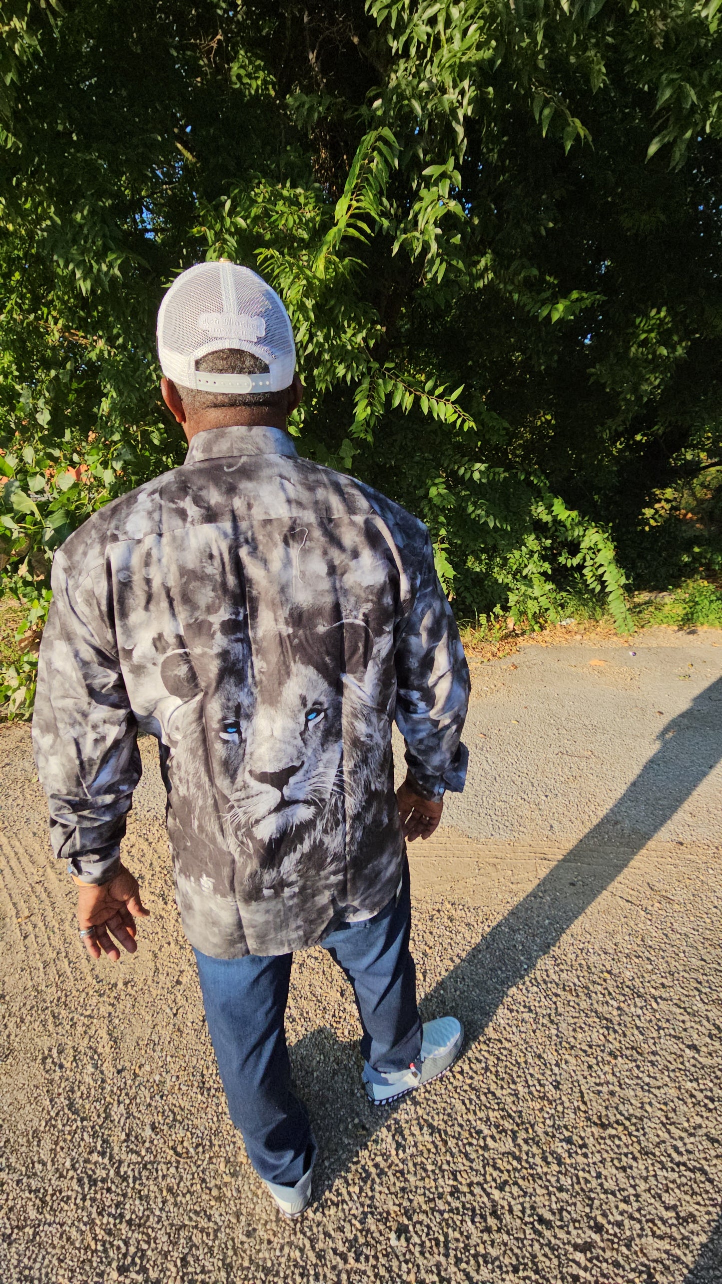 Men's Lion Thoughts Button Down  Shirt