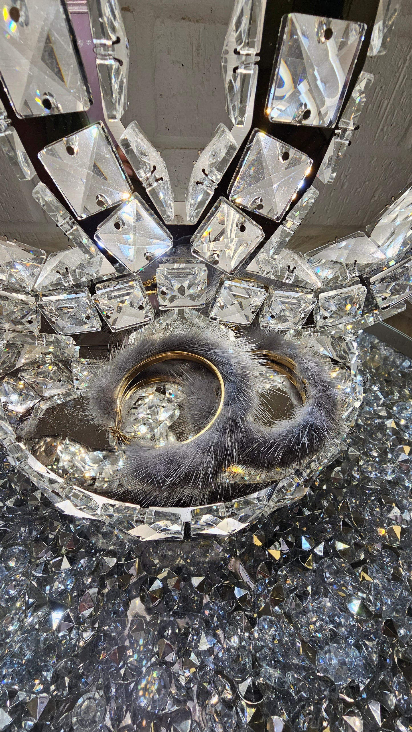 Be a Blessing Fur Hoop Earrings