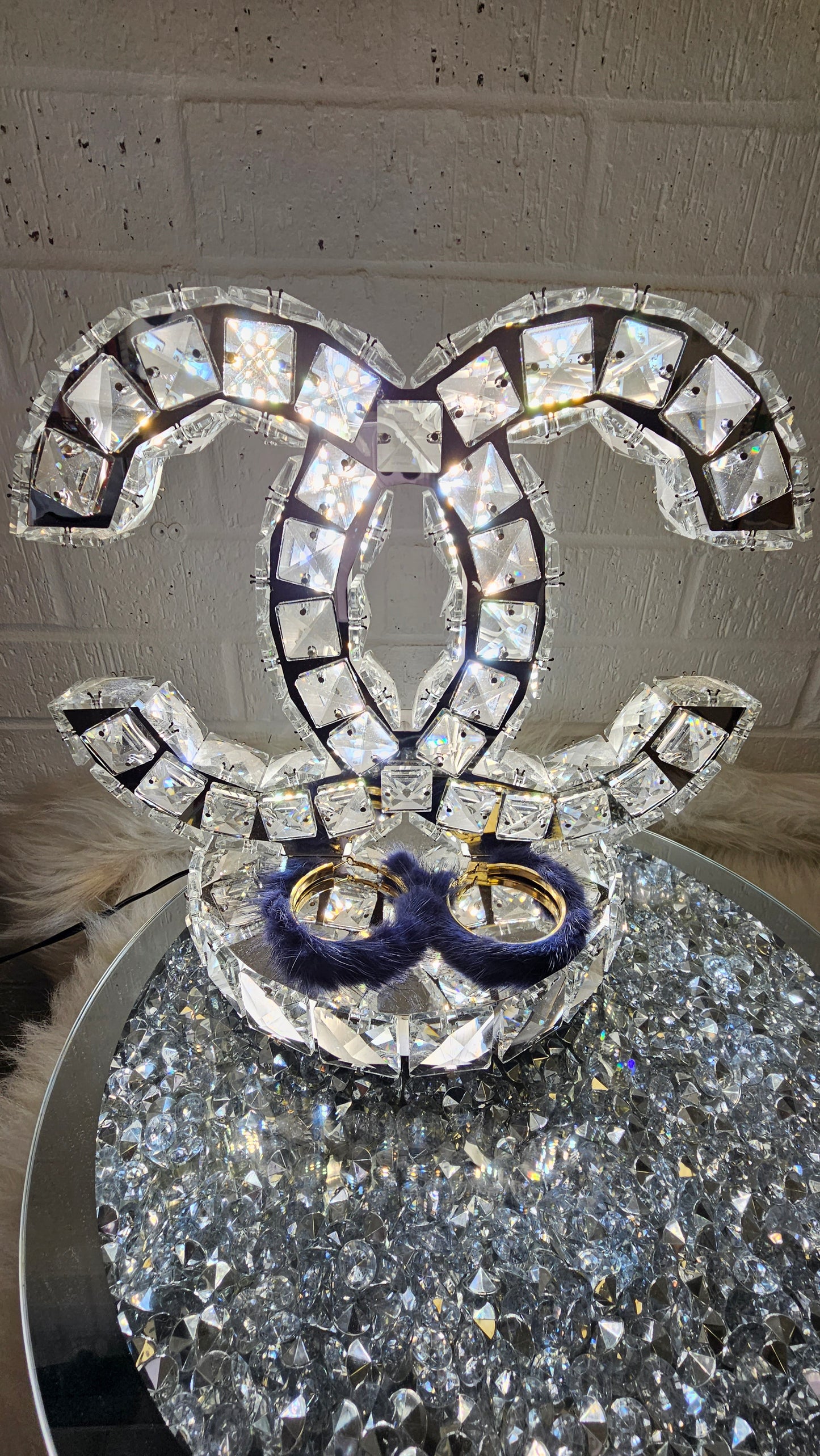 Be a Blessing Fur Hoop Earrings