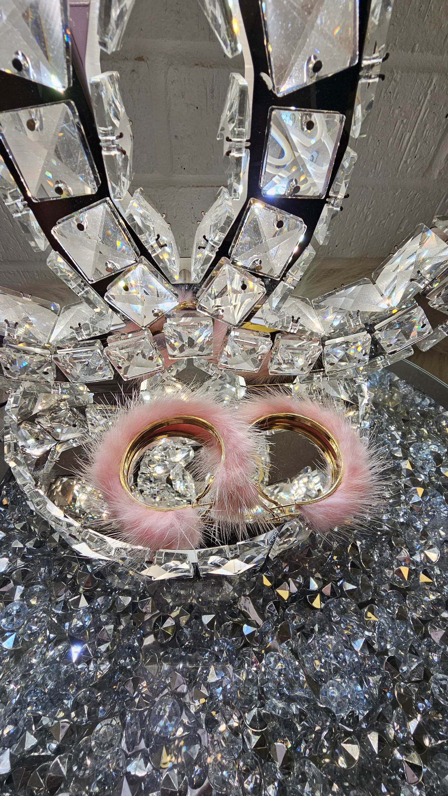 Be a Blessing Fur Hoop Earrings