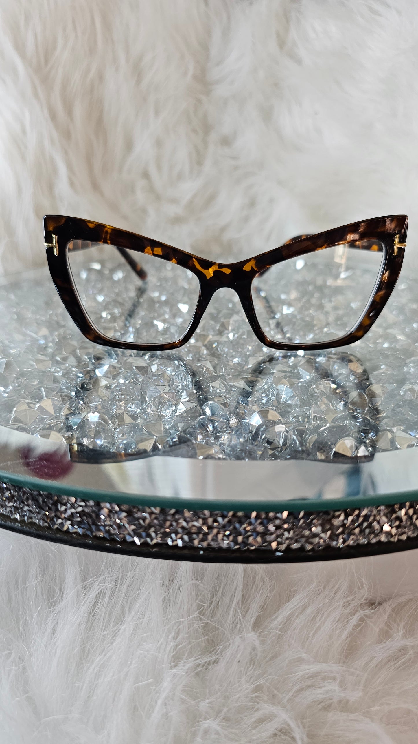Vintage Oversized Cateye Glasses