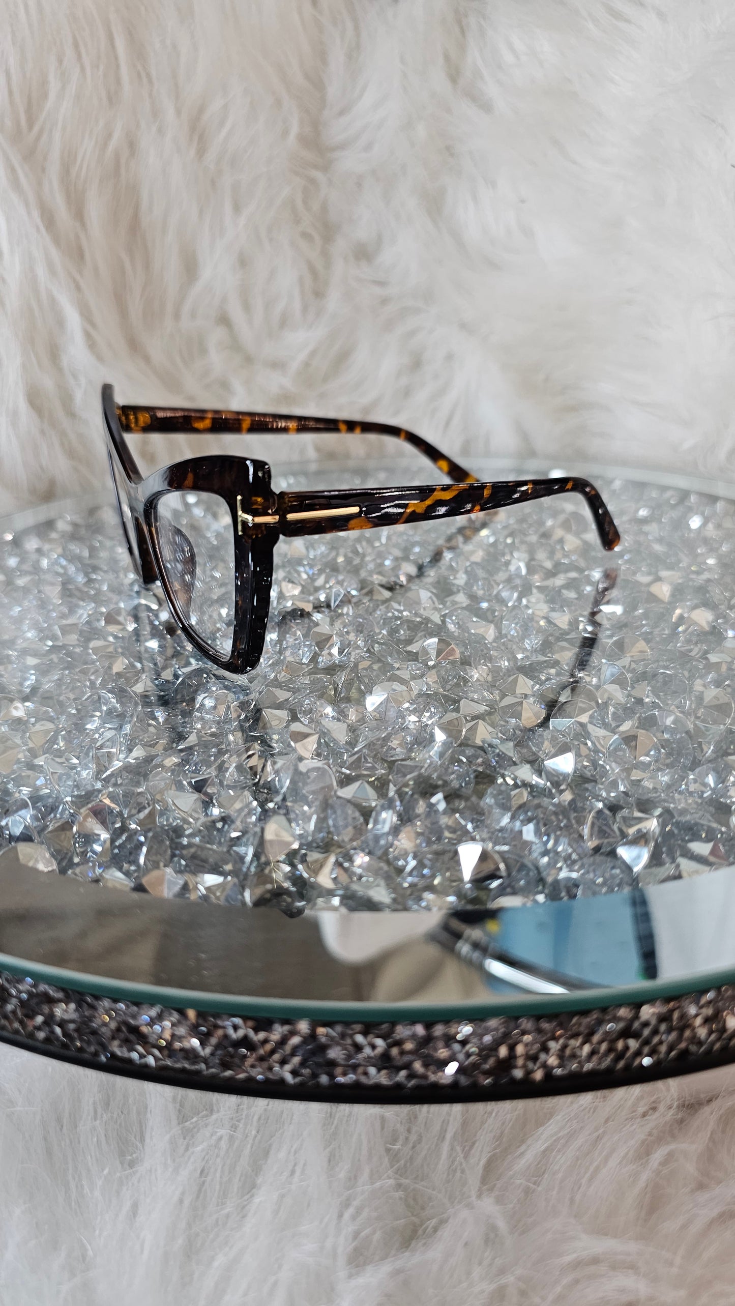 Vintage Oversized Cateye Glasses