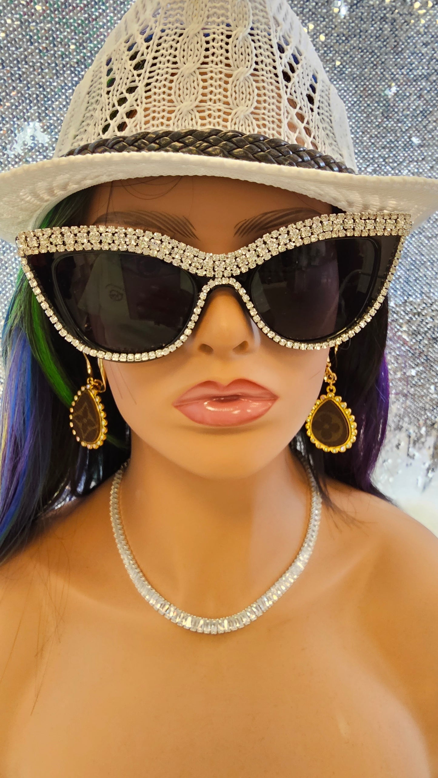 Cateye Diamond Sunglasses