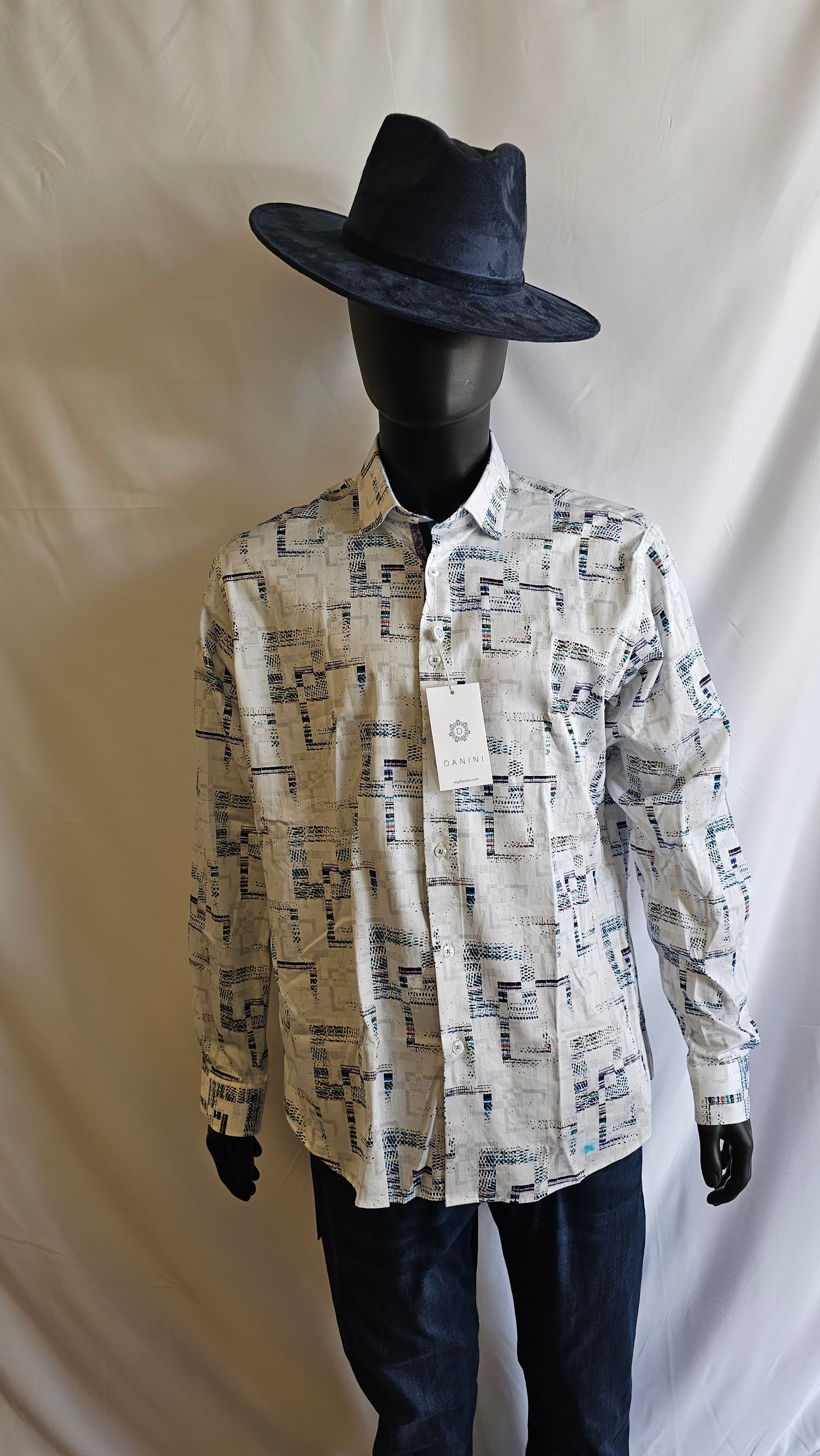 Men's Danini Blurred Lines Dress Shirt