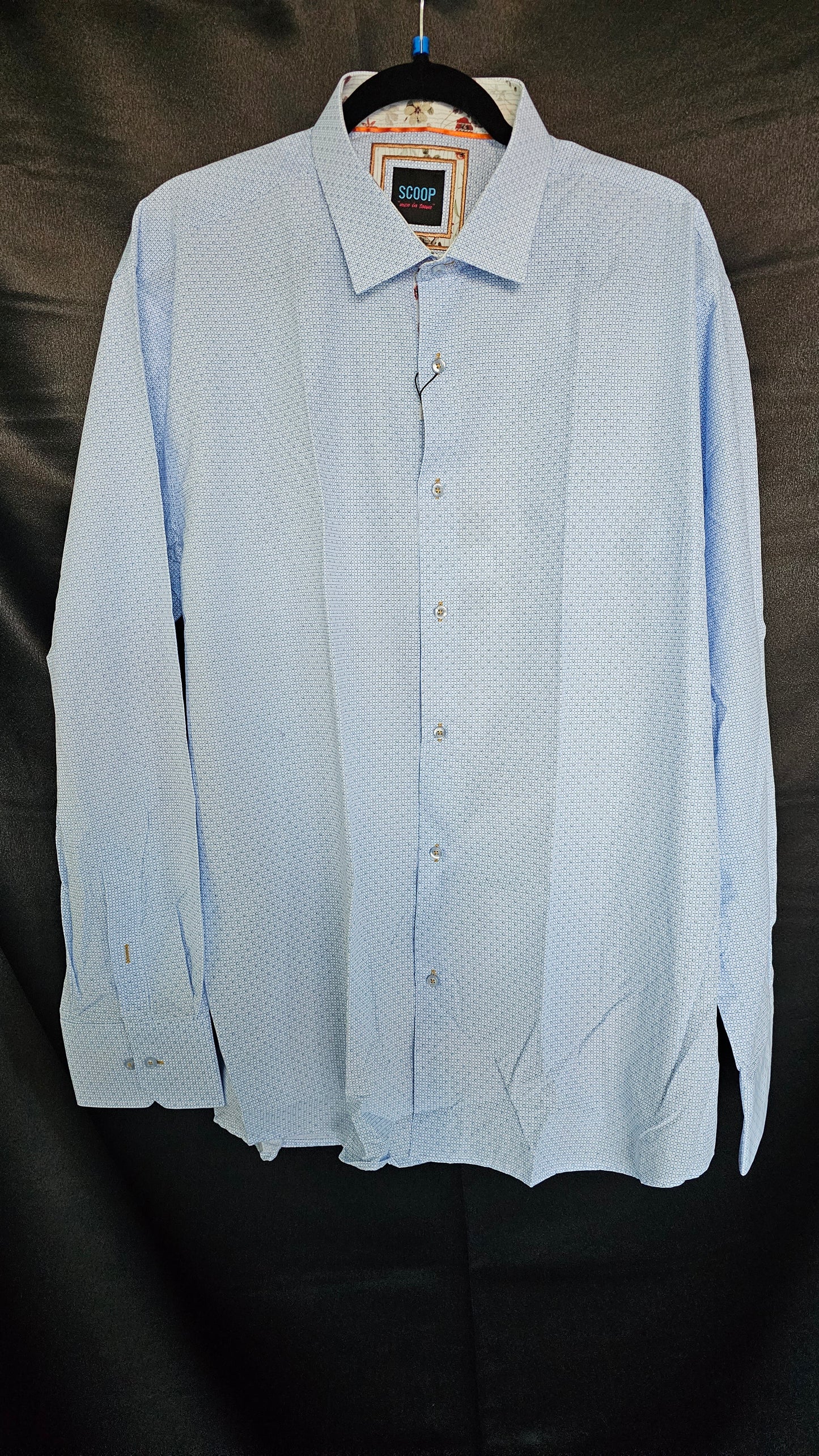 Denzel Blue Men's Dress Shirt