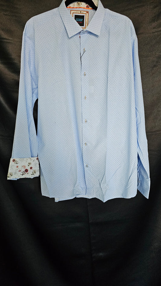 Denzel Blue Men's Dress Shirt