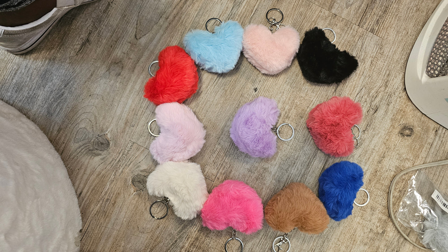 Faux Fur Keychain