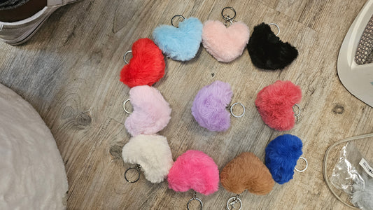 Faux Fur Keychain