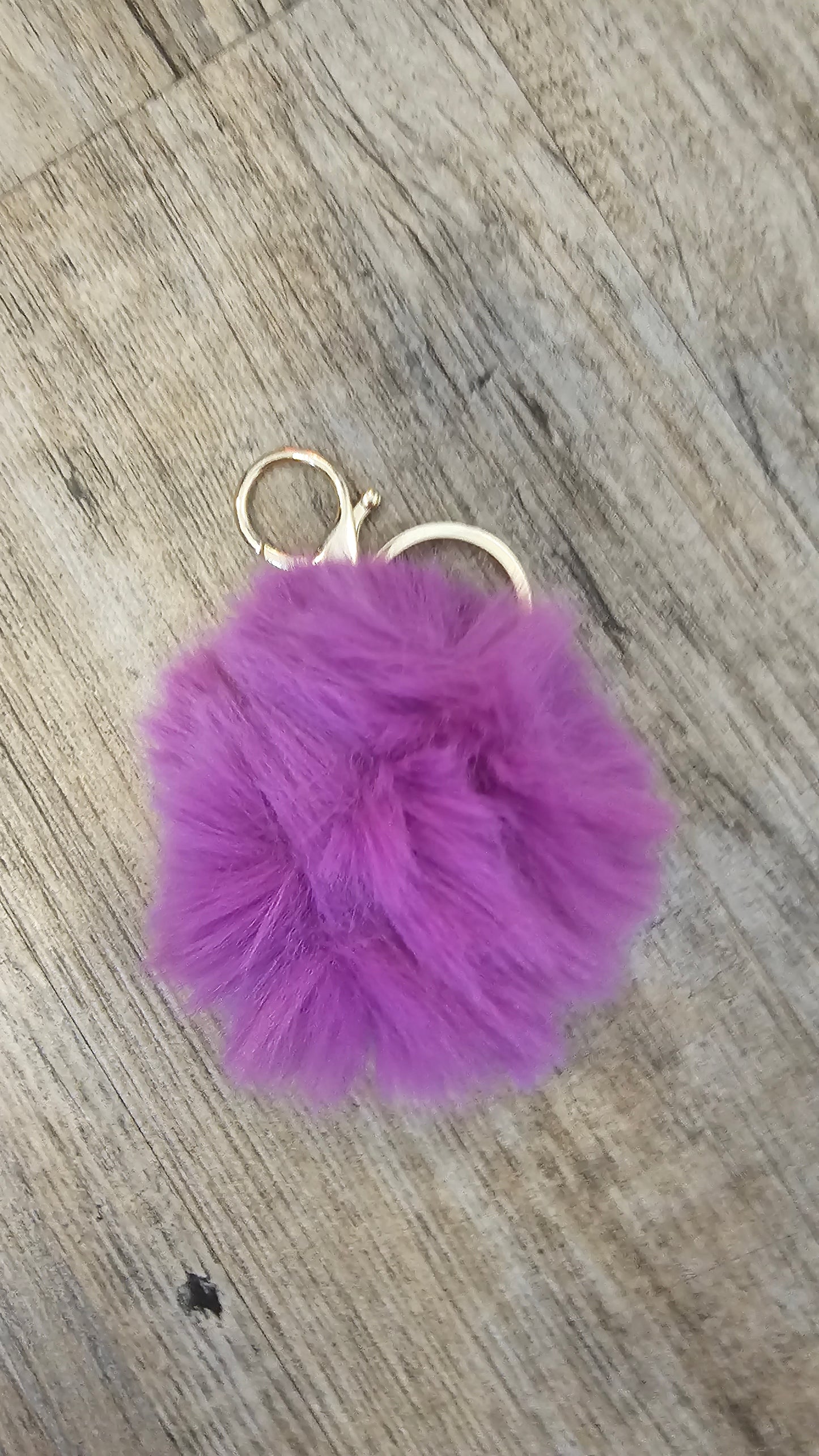 Faux Fur Keychain