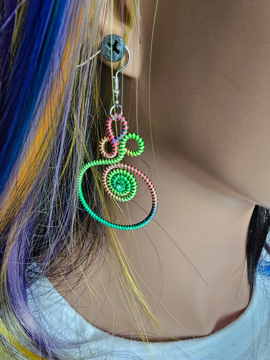 Retro Spiral Earrings