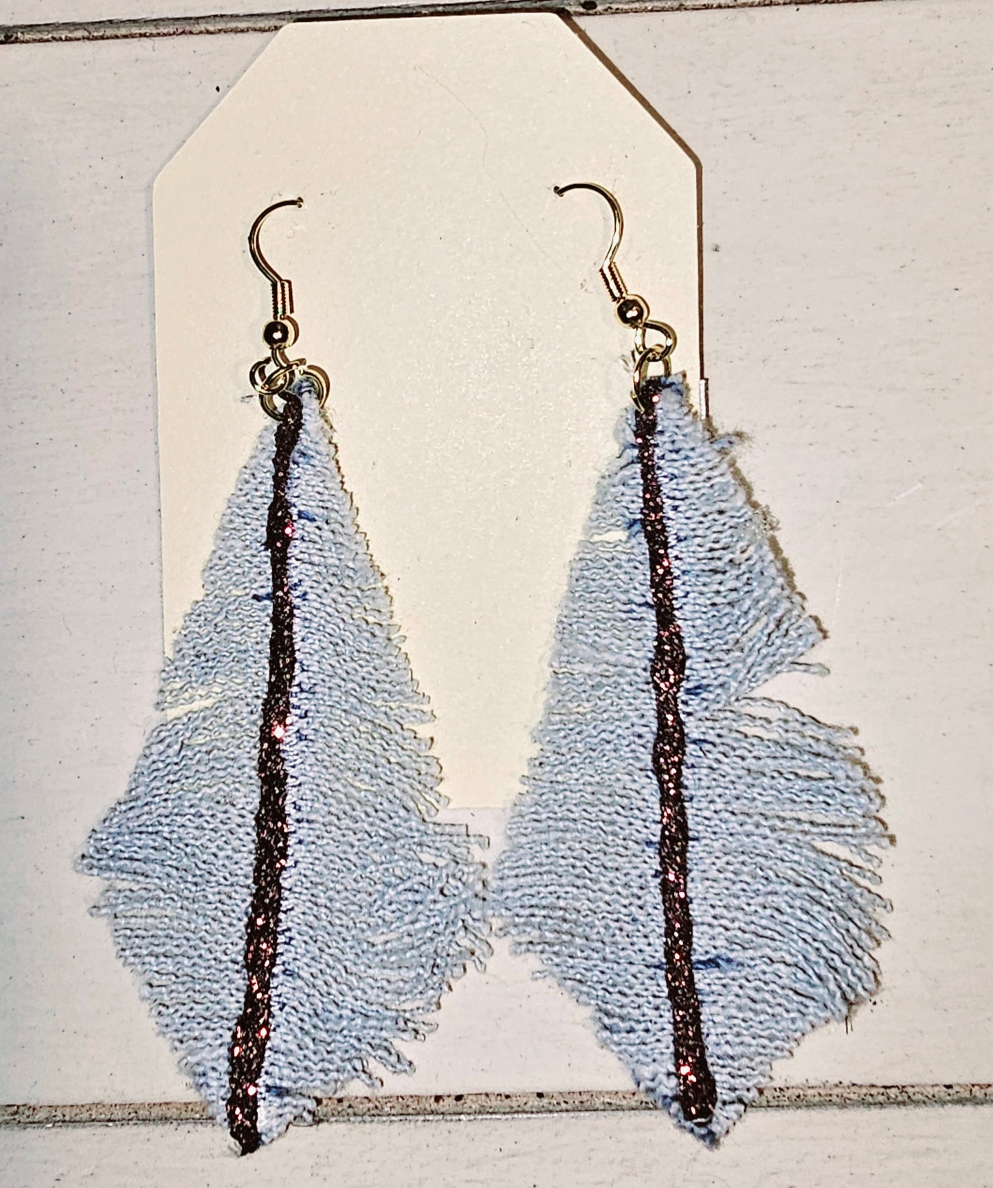 Denim Earrings