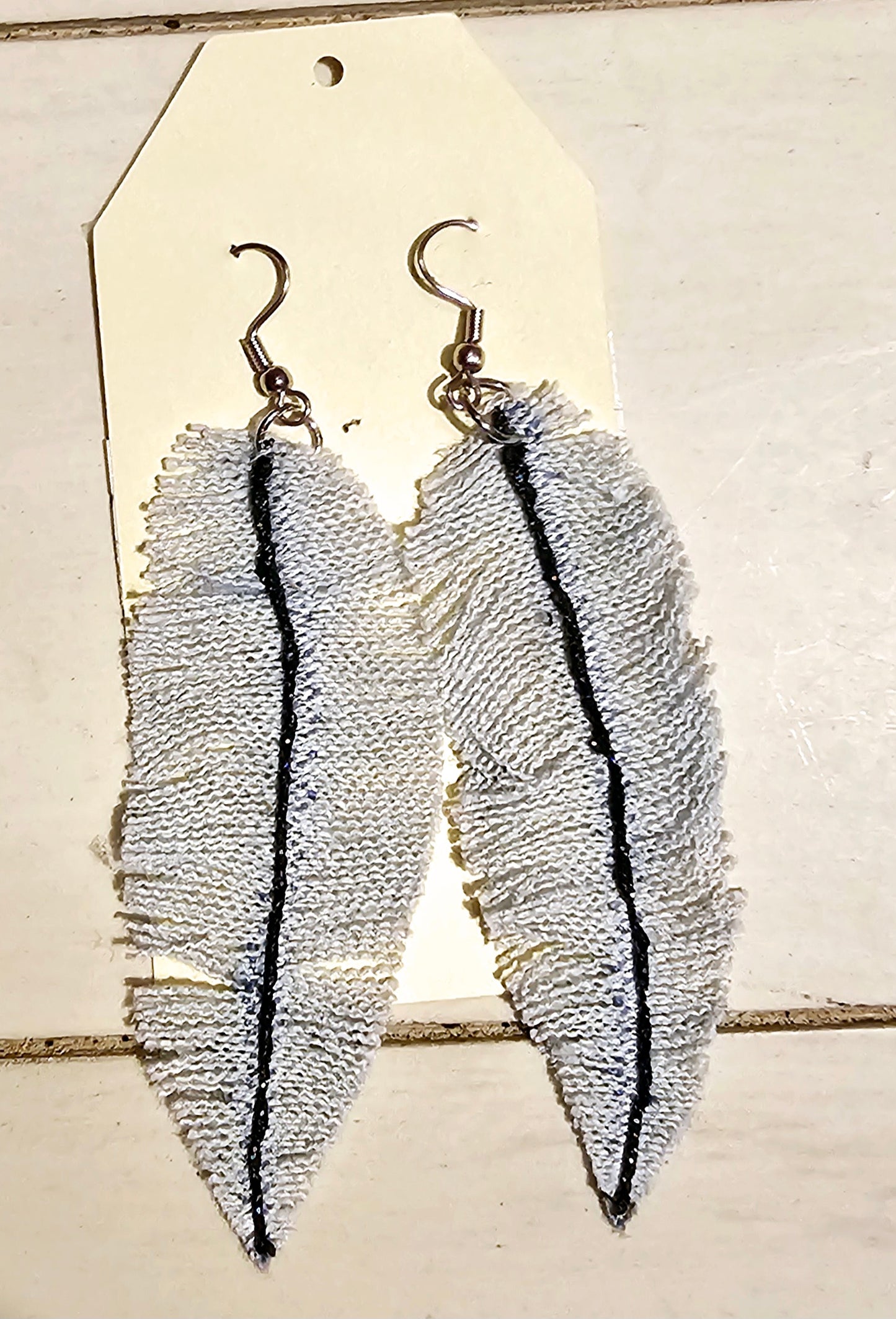 Denim Earrings