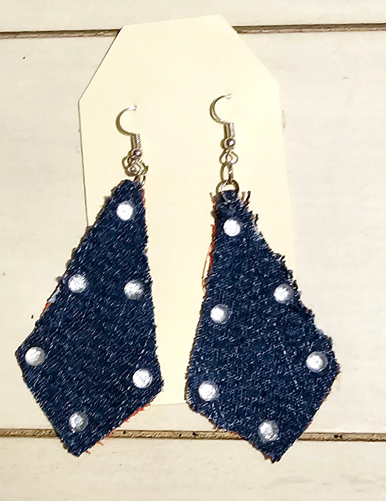 Denim Earrings