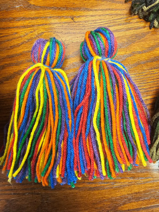 3 Inch Bubble Yarn Earrings