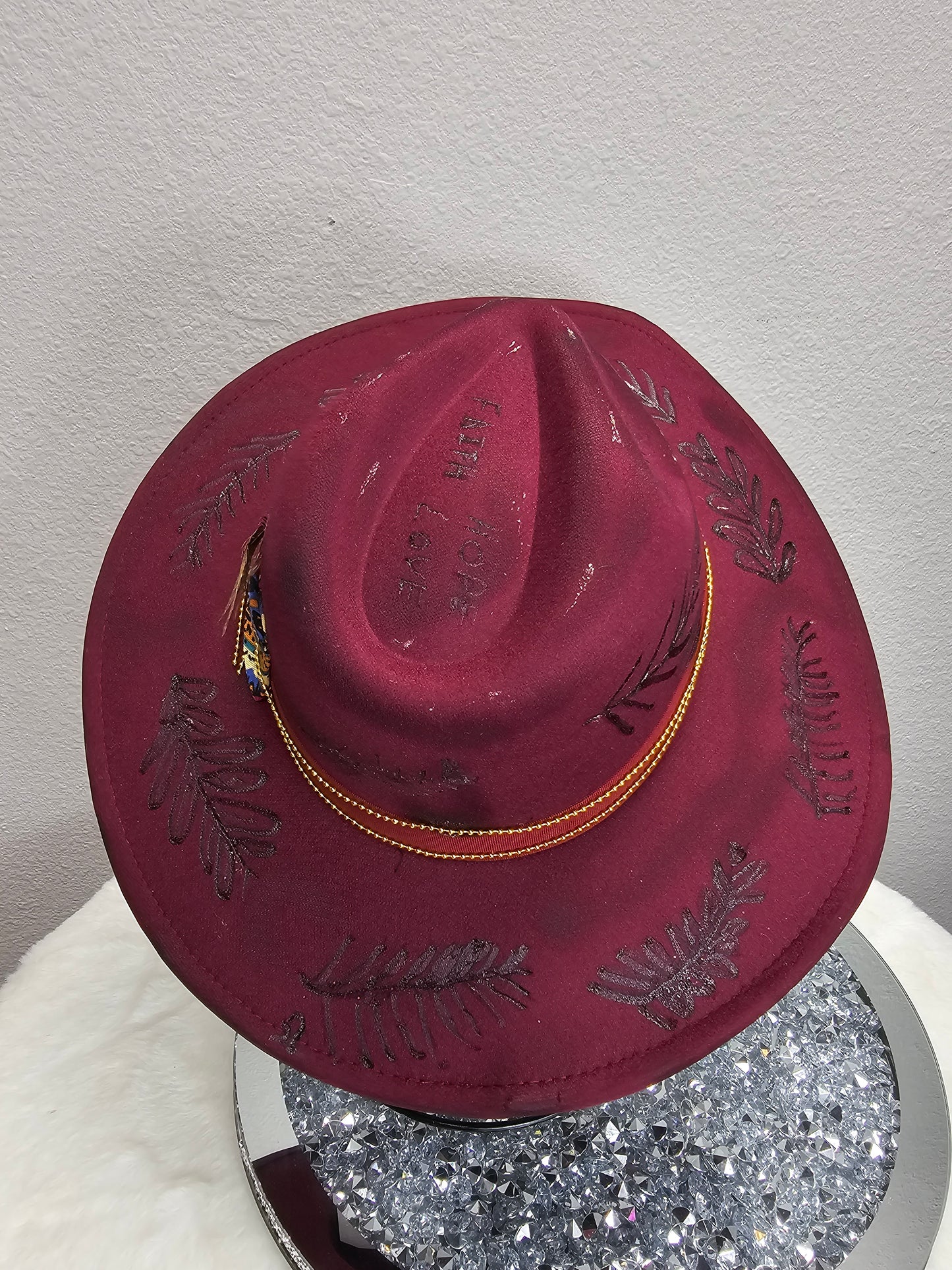 Custom Vegan Suede Fedora Hats