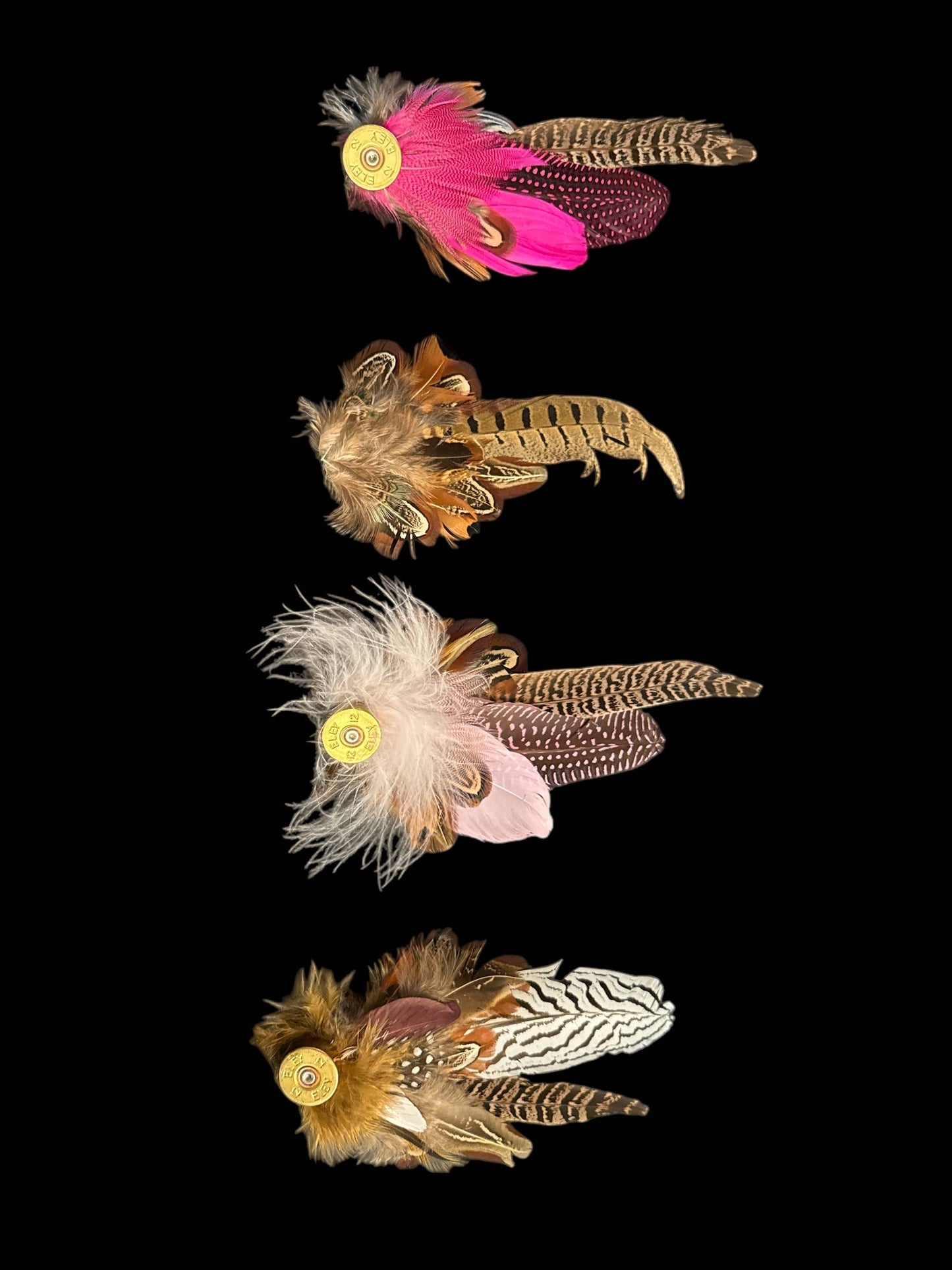 Decorative Side Hat Feathers (Out of SHOTGUN CASING)