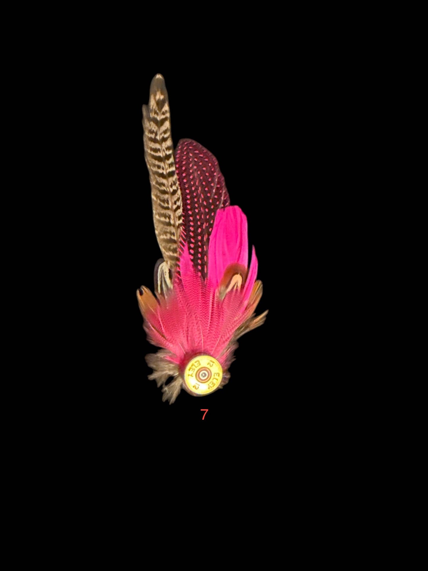 Decorative Side Hat Feathers (Out of SHOTGUN CASING)