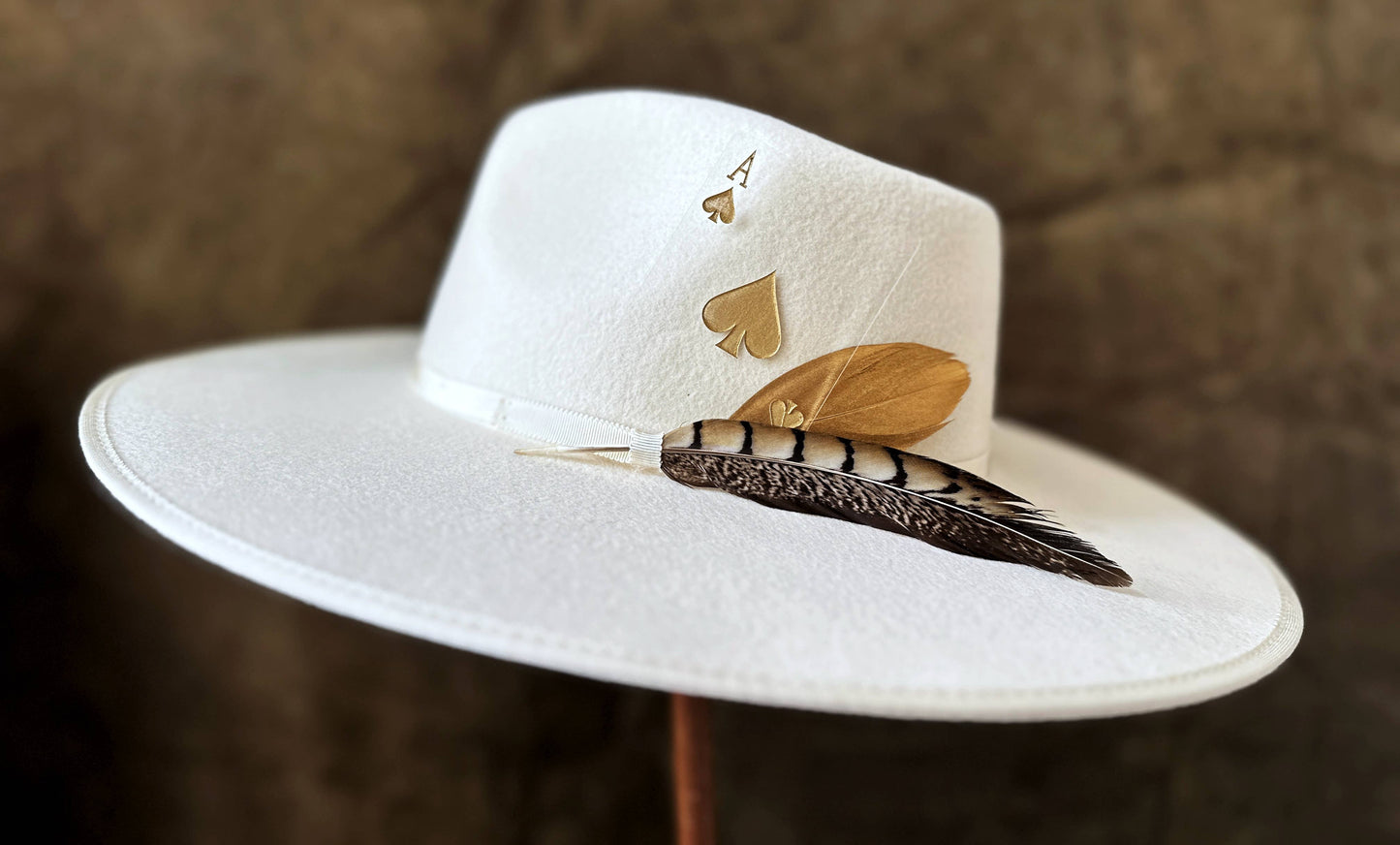 Etched Card Playing Card - Ace of Spades