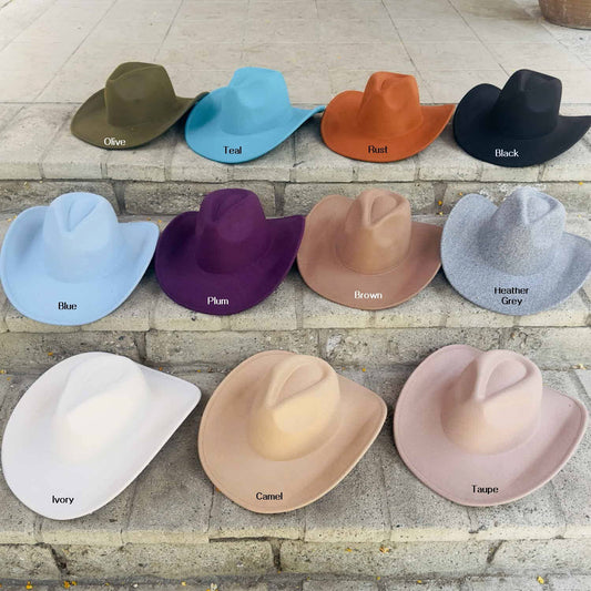 Best Seller!!  Premium Vegan Felt Cowboy Hat