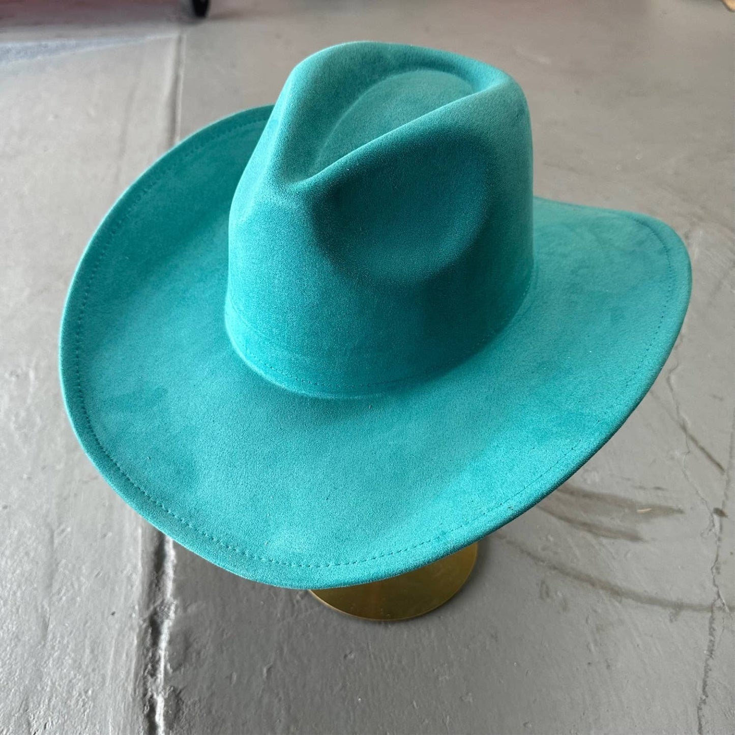Best seller !!  Fashion Vegan suede  cowboy hat  (Copy)