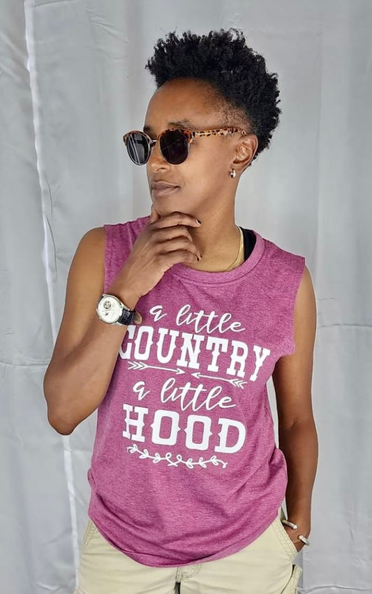 A little COUNTRY, a little HOOD Tank Top