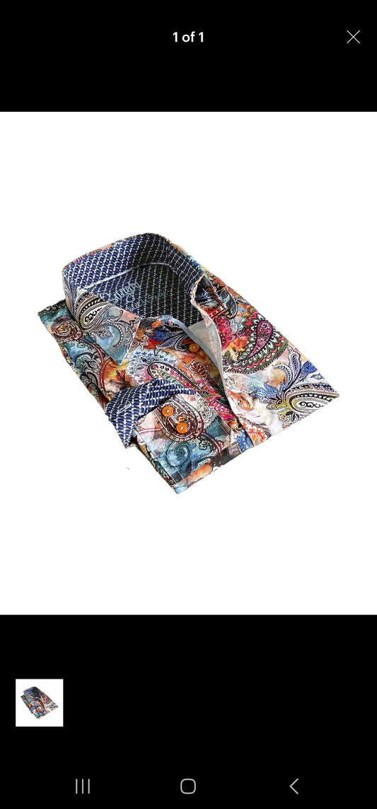 Cabo Paisley Men's Dress Shirt