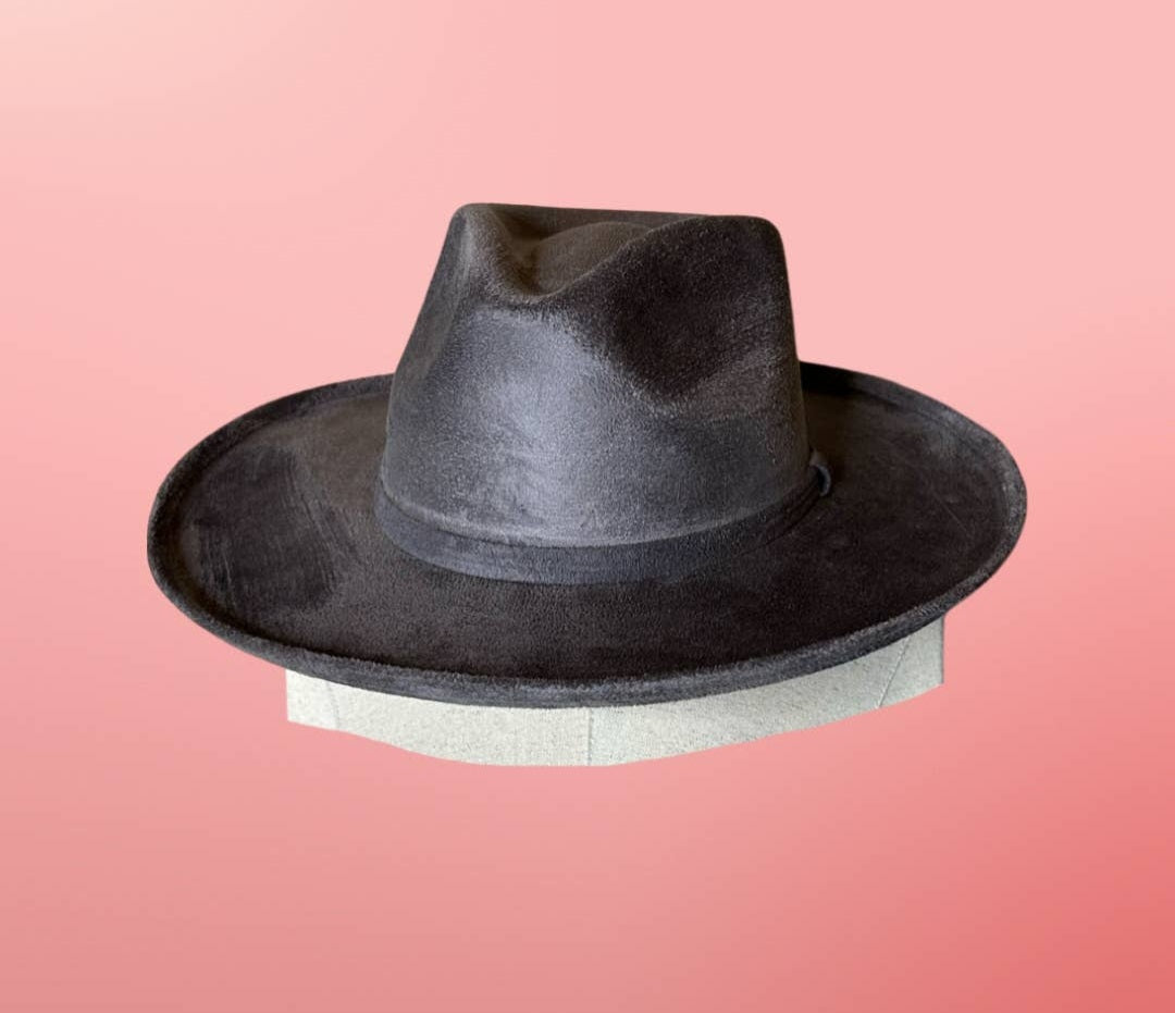 Turnt Up Vegan Suede Fedora Hat