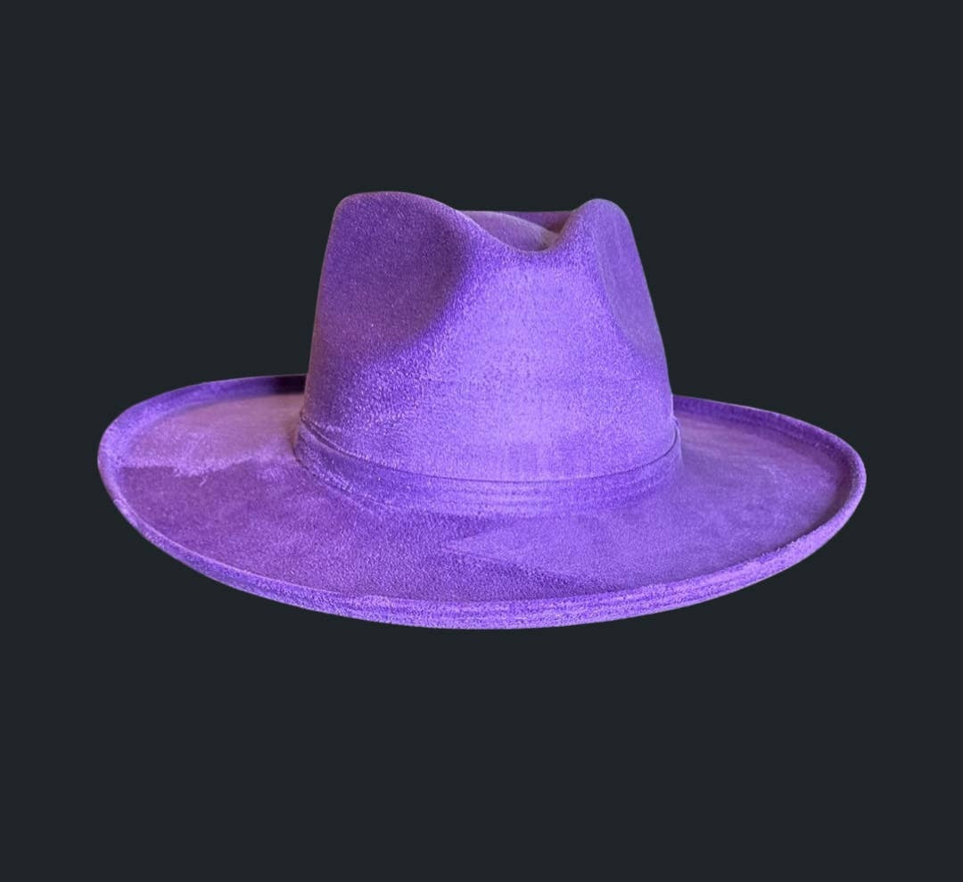 Turnt Up Vegan Suede Fedora Hat