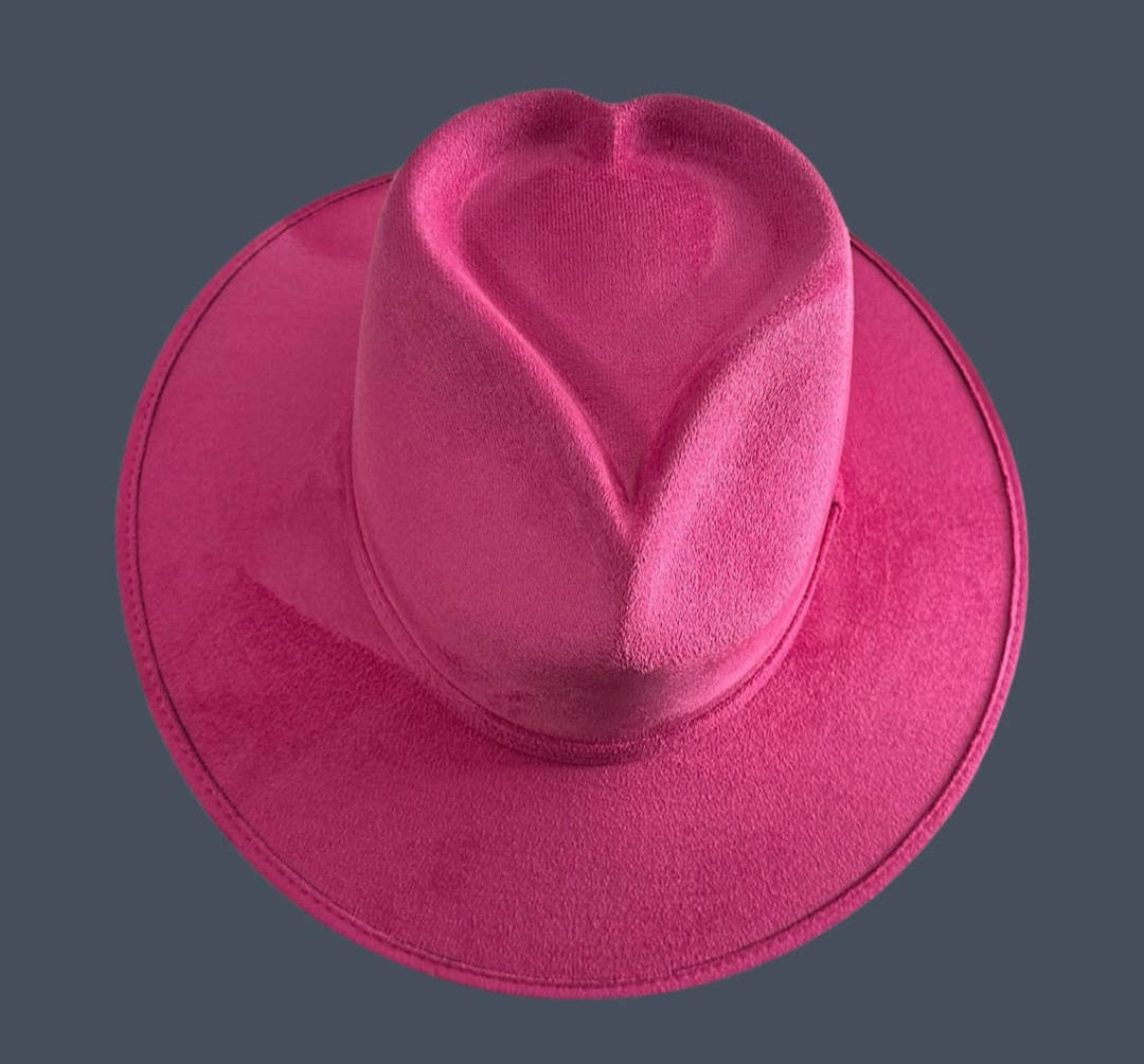 Amore Sweetheart Vegan Suede Fedora Hat