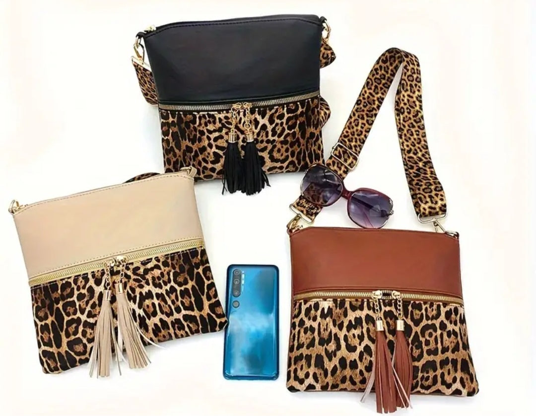 Katrina Leopard Print Crossbody